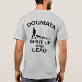 Dogmataは締まり、導きます(ライト) Tシャツ (裏面)