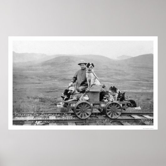 Dogmobile Trip Alaska 1912 ポスター (正面)