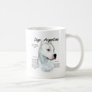 Dogo Argentinoの歴史のデザイン コーヒーマグカップ