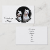 Dogo Argentino犬 名刺 (正面/裏面)