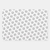 Dogo Argentino絵を描のマスティフオリジナルドッグアート ラッピングペーパーシート (正面2)