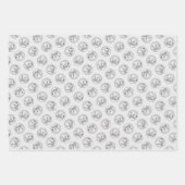 Dogo Argentino絵を描のマスティフオリジナルドッグアート ラッピングペーパーシート (正面)