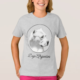 Dogo Argentino絵画's -オリジナルドッグアートTシャツ Tシャツ