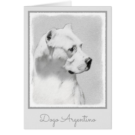 Dogo Argentino絵画's - Dogo Dog Art (正面)