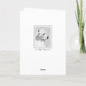 Dogo Argentino絵画's - Dogo Dog Art カード (裏面)