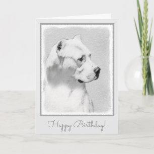 Dogo Argentino絵画's - Dogo Dog Art カード