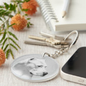 Dogo Argentino絵画's - Dogo Dog Art キーホルダー (正面右)