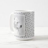 Dogo Argentino絵画's - Dogo Dog Art コーヒーマグカップ (正面左)
