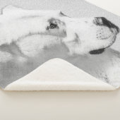 Dogo Argentino絵画's - Dogo Dog Art シェルパブランケット (3/4)
