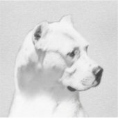 Dogo Argentino絵画's - Dogo Dog Art シール (正面)