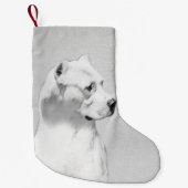 Dogo Argentino絵画's - Dogo Dog Art スモールクリスマスストッキング (正面)