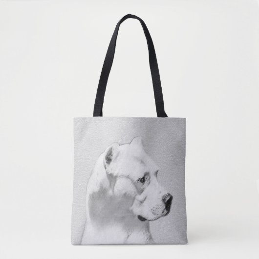 Dogo Argentino絵画's - Dogo Dog Art トートバッグ (正面)