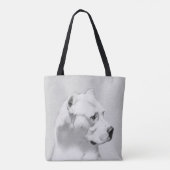 Dogo Argentino絵画's - Dogo Dog Art トートバッグ (裏面)
