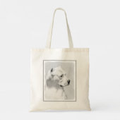 Dogo Argentino絵画's - Dogo Dog Art トートバッグ (裏面)