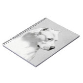 Dogo Argentino絵画's - Dogo Dog Art ノートブック (左側)