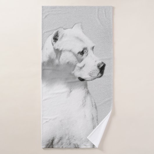 Dogo Argentino絵画's - Dogo Dog Art バスタオルセット (バスタオル)