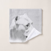 Dogo Argentino絵画's - Dogo Dog Art バスタオルセット (ウォッシュタオル)