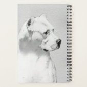 Dogo Argentino絵画's - Dogo Dog Art プランナー手帳 (裏面)