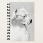 Dogo Argentino絵画's - Dogo Dog Art プランナー手帳 (正面)