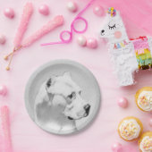 Dogo Argentino絵画's - Dogo Dog Art ペーパープレート (パーティー)