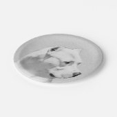 Dogo Argentino絵画's - Dogo Dog Art ペーパープレート (アングル)