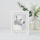 Dogo Argentino絵画's - Dogo Dog Art ポストカード (スタンド正面)