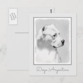 Dogo Argentino絵画's - Dogo Dog Art ポストカード (正面/裏面)