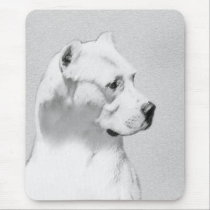 Dogo Argentino絵画's - Dogo Dog Art マウスパッド