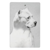 Dogo Argentino絵画's - Dogo Dog Art ミニクリップボード (裏面)