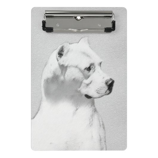 Dogo Argentino絵画's - Dogo Dog Art ミニクリップボード (正面)