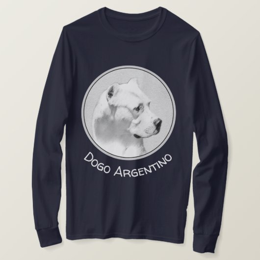 Dogo Argentino絵画's - Dogo Dog Art Tシャツ (デザイン正面)