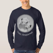 Dogo Argentino絵画's - Dogo Dog Art Tシャツ (正面)