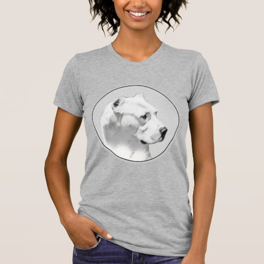 Dogo Argentino絵画's - Dogo Dog Art Tシャツ (正面)