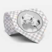 Dogo Argentino Painting - Original Dog Art ネクタイ (ロール)