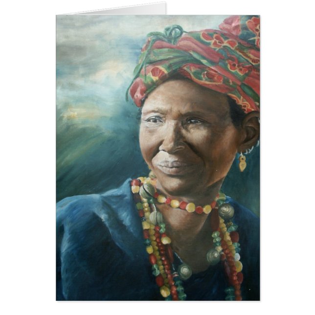 Dogonのビーズの女性 (正面)