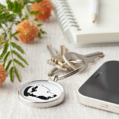 Dogos優れた円形のKeychain キーホルダー (側面)