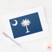 DogParticle状態フラグ 長方形シール (封筒)