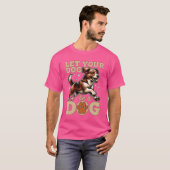 Dograinerあなたの犬を犬のagilityhing金にする Tシャツ (正面フル)