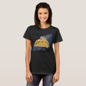 Dogrightスター付きの宇宙でタコスなDoge WOW ミーム #Dogright Tシャツ (正面フル)