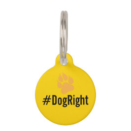 #DogRight MAGA編集可能おもしろいラベルDIY犬ラベル ペット　ネームタグ