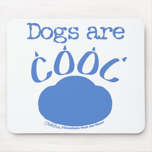 DOGSはポープクールプリント マウスパッド (正面)