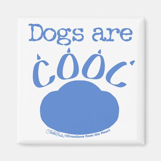 DOGSはポープクールプリント マグネット (正面)