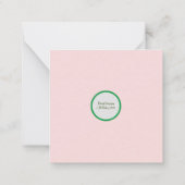 Dogs 6.4 x 6.4 cmフラットノートカードでの引越し ノートカード (裏面)