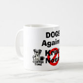 Dogs Against Kristi Noem Coffee Mug コーヒーマグカップ (正面左)