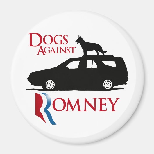 Dogs Against Romney -.png マグネット (正面)
