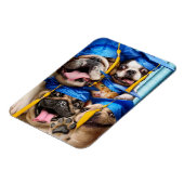 Dogs and Cat Grads in Photo Booth マグネット (左側)