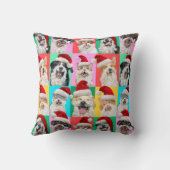 Dogs and Cats with Santa Beard クッション (裏面)