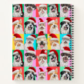 Dogs and Cats with Santa Beard ノートブック (裏面)