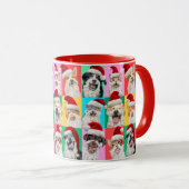 Dogs and Cats with Santa Beard マグカップ (正面右)