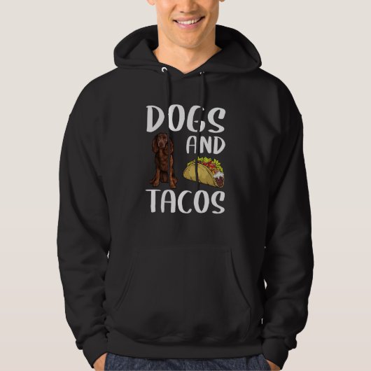Dogs And Tacos American Water Spaniel Mexican Food パーカ (正面)